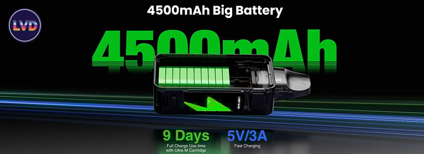 batterie intégrée de 4400 mAh